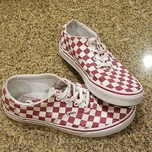 Checkered Van's womens size 8.5